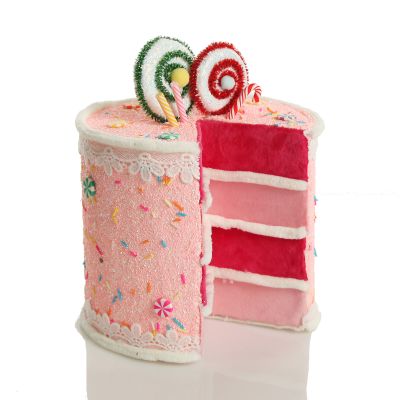 Delicious Pink Velvet Layered Cake Christmas Decoration
