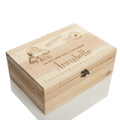 Personalised Do Not Open Wooden Christmas Eve Box