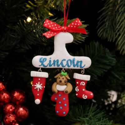 Personalised Dog Charm Christmas Decoration Whole product