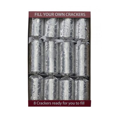 Fill Your Own Christmas Crackers - Silver Decadence -  Set of 8