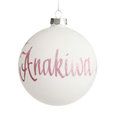 First Christmas Girl Personalised Christmas Bauble