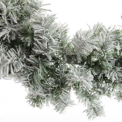 Flocked-Alpine-Christmas-Wreath