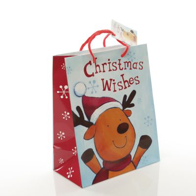 Reindeer Wishes Medium Gift Bag
