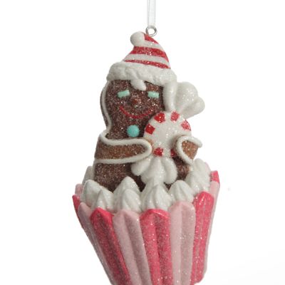 Gingerbread Cupcake Christmas Tree Decoration