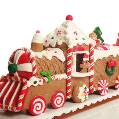 Gingerbread Train Christmas Ornament