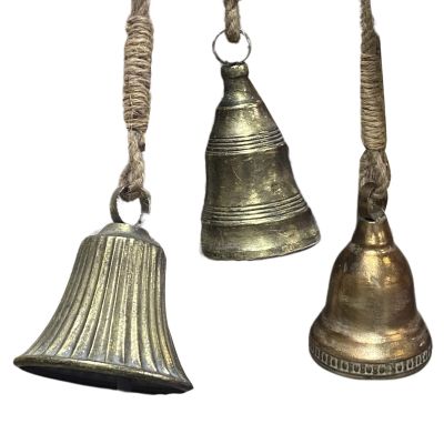 Hanging Trio Rustic Coastal Bells