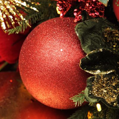 Red Jumbo Shatterproof Christmas Bauble Decoration