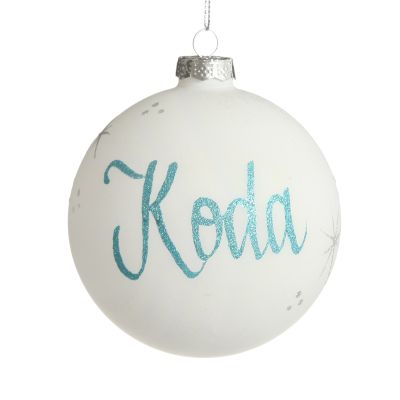 First Christmas Boy Personalised Christmas Bauble