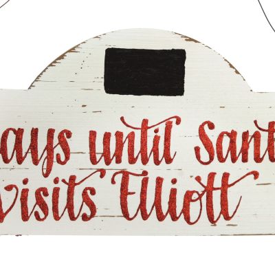 Countdown to Christmas Wood Plaque