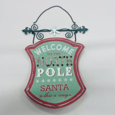 Vintage Lightup Welcome to the North Pole Sign