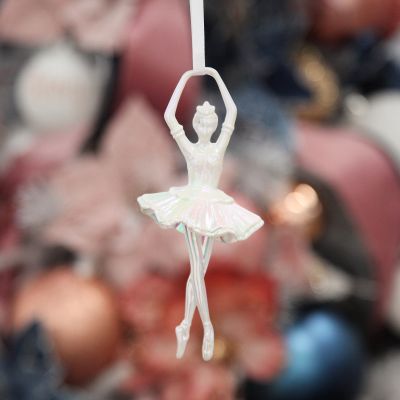 Dancing Ballerina Tree Decoration with Pink Tulle TuTu