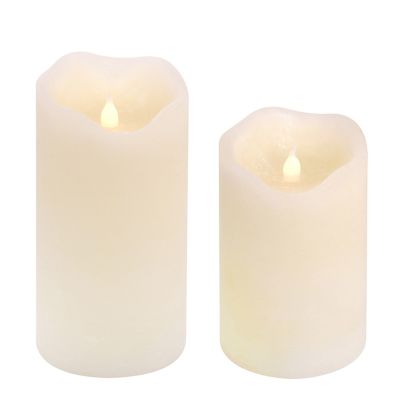 Ivory Melted Look Flameless LED Candle 