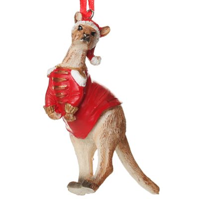 Kangaroo Australiana Christmas Tree Decoration