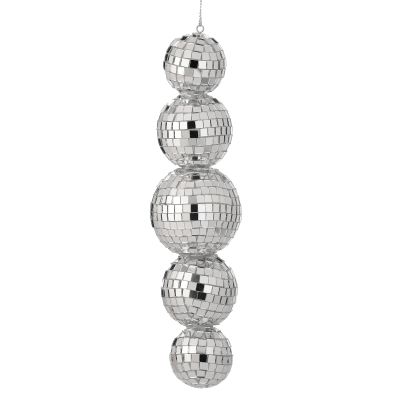 Mutli Disco Mirror Ball Tree Decoration 22cm