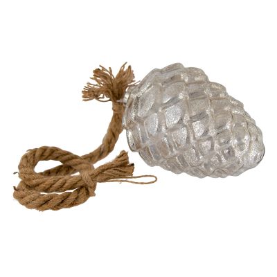 LED Champagne Pinecone with Hanging Rope