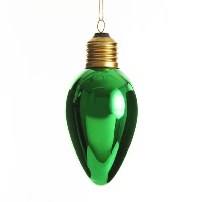 Green Light Bulb Hanging Christmas Decoration