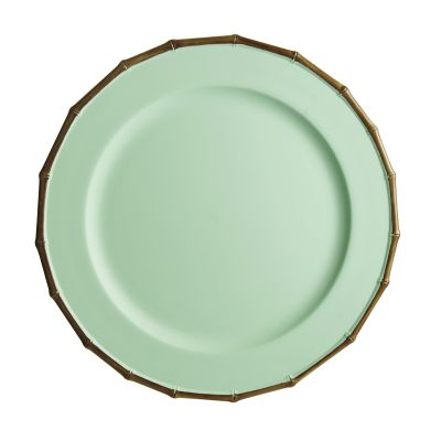 Mint Bamboo Look Charger Plate