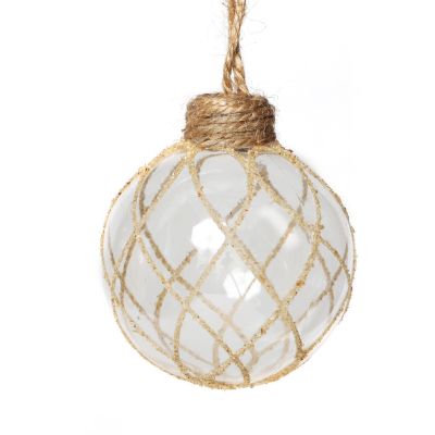 Natural Decorative Christmas Bauble - Set of 3
