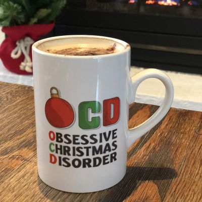 OCD Bauble Christmas Mug Front