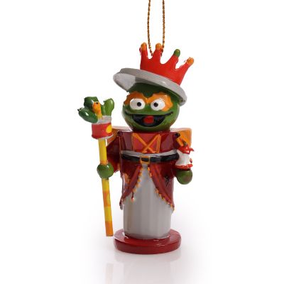 Oscar the Grouch Sesame Street Hanging Christmas Nutcracker Decoration