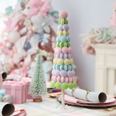Pastel Macaron Table Top Christmas Ornament