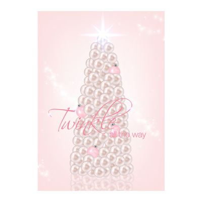 Pastels and Pearls Christmas Poster