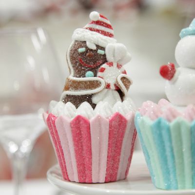 Gingerbread Cupcake Christmas Tree Decoration