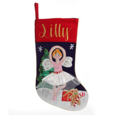 Personalised Ballerina Christmas Stocking