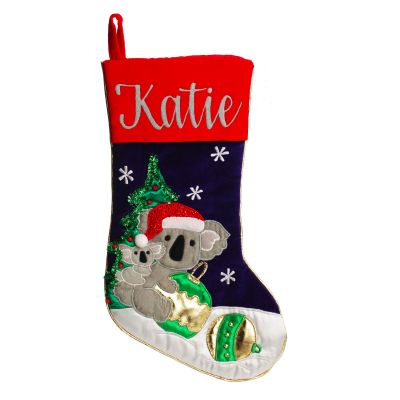 Personalised Koala Christmas Stocking