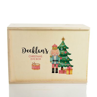Personalised Printed Wooden Christmas Eve Box - Nutcracker