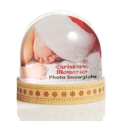 Photo Snow Dome Wooden Base 