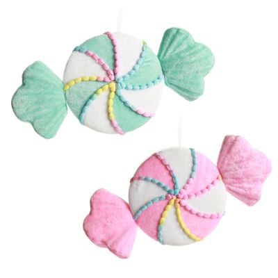Pink and Blue Twist Lollies - Set of 2