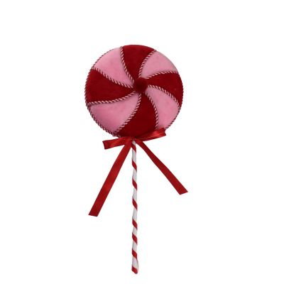 Pink and Red Twist Lollipop