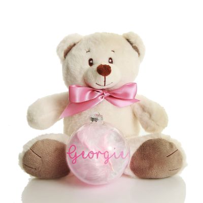 Pink Baby's First Christmas Teddy Gift Pack