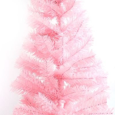 Pink Tinsel Tree