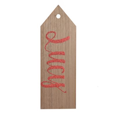 Plywood Stocking or Santa Sack Name Tag