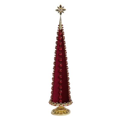 Red & Gold Table Top Christmas Tree