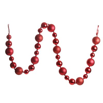 Red Bauble Christmas Garland
