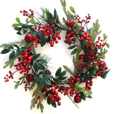 Large Berry and Apple Wreath