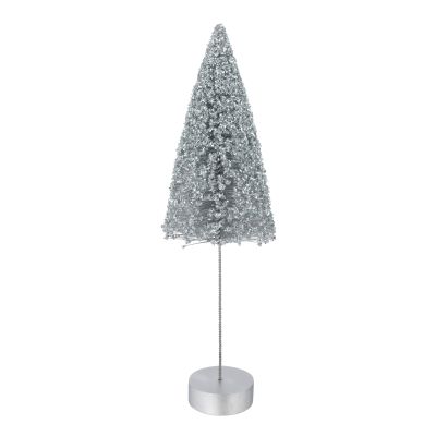 Silver Bristle Christmas Table Top Tree