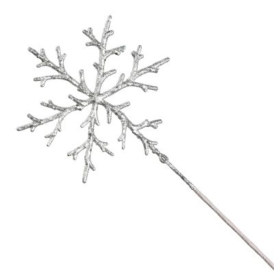 Silver Glitter Snowflake Spray