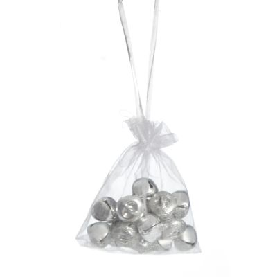 Silver Mini Jingle Bell Decorations - Bag of 15