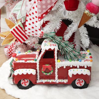 Candy Christmas Truck Ornament
