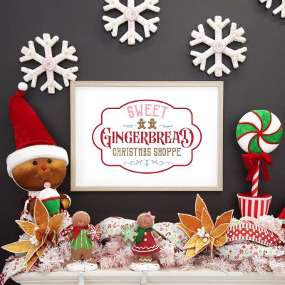 Sweet Gingerbread Christmas Poster