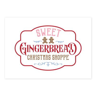 Sweet Gingerbread Christmas Poster