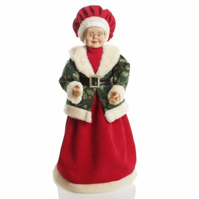 Traditional Mrs Claus Standing Christmas Ornament