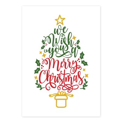 We wish you a Merry Christmas Poster