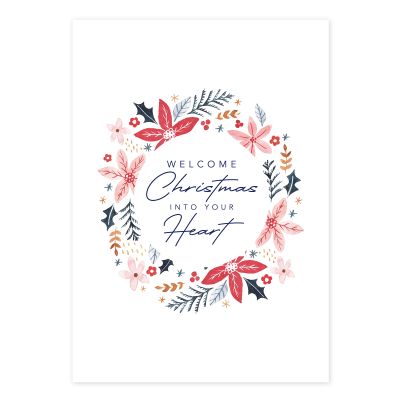 Welcome Christmas into your Heart Poster