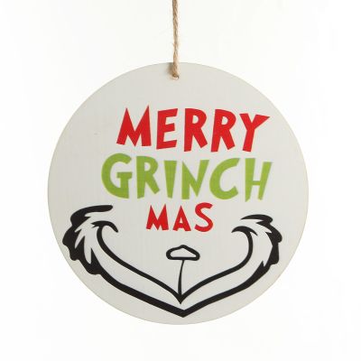 White Merry Grinchmas Christmas Sign