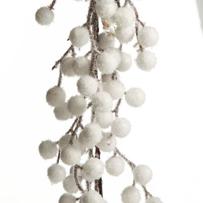 White Pearl Berry Christmas Garland